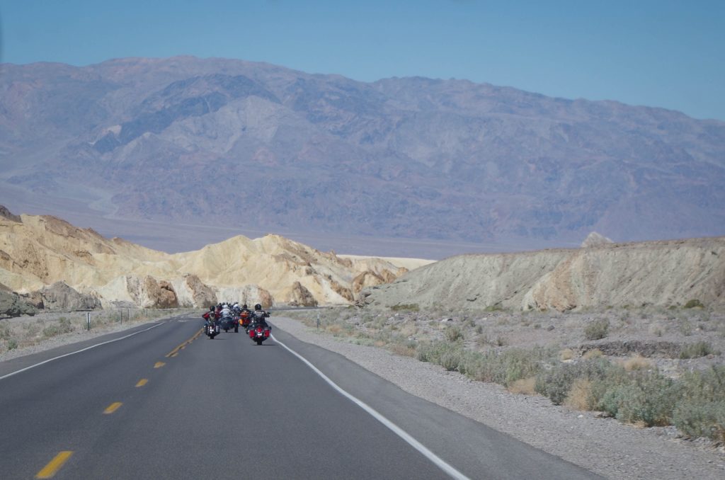 Driving through Death Valley