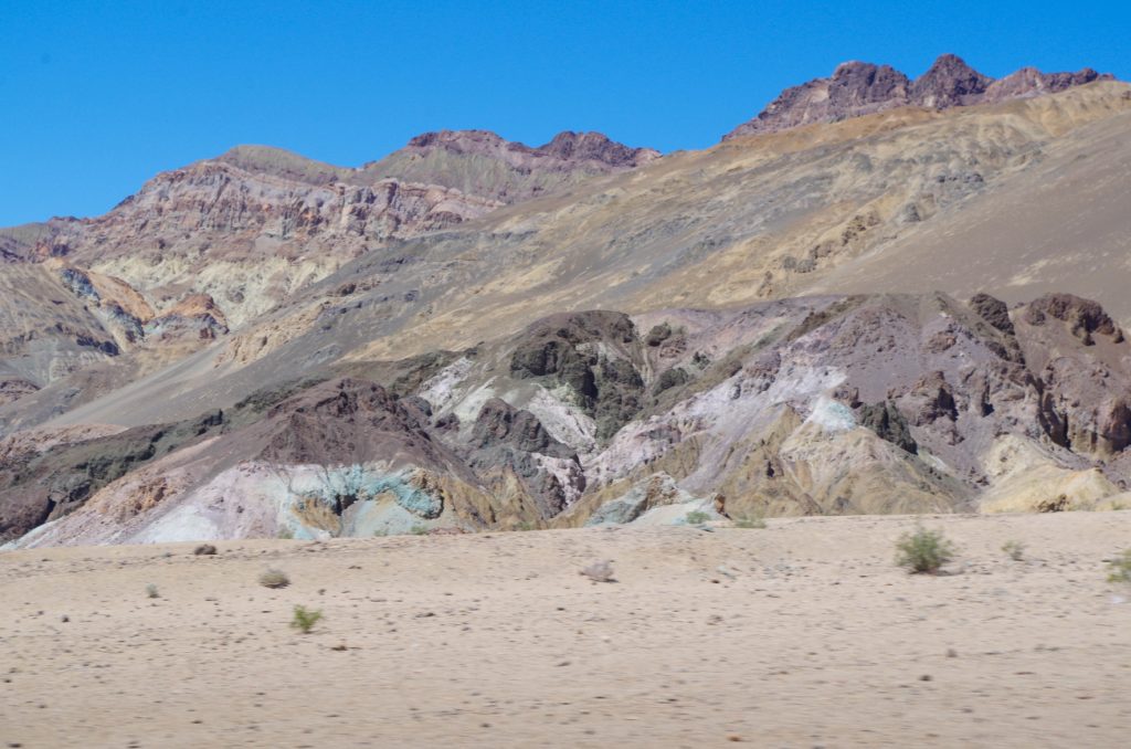 The colorful rocks of Artist's Drive