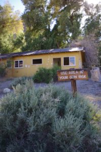 The deserted building of Warm Water Camp.