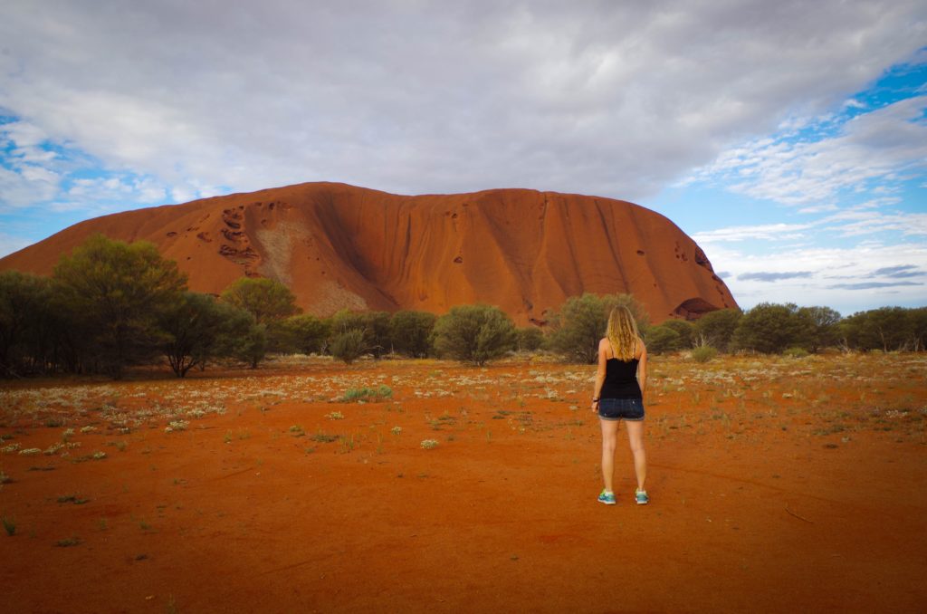 Taking in Ayers Rock