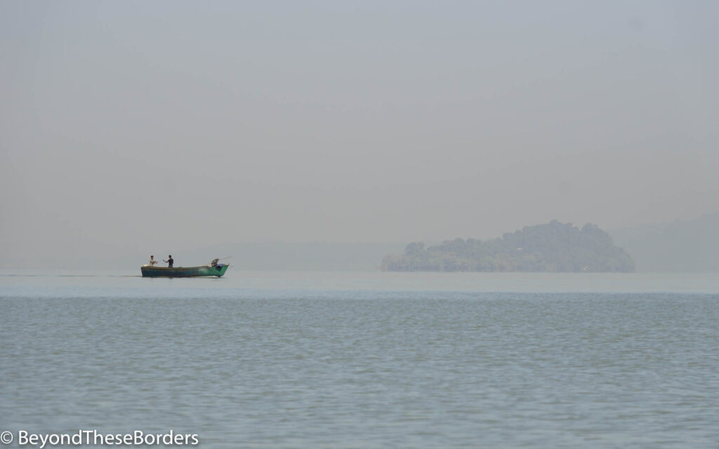 Local boat out on Lake Tana, Ethiopia.